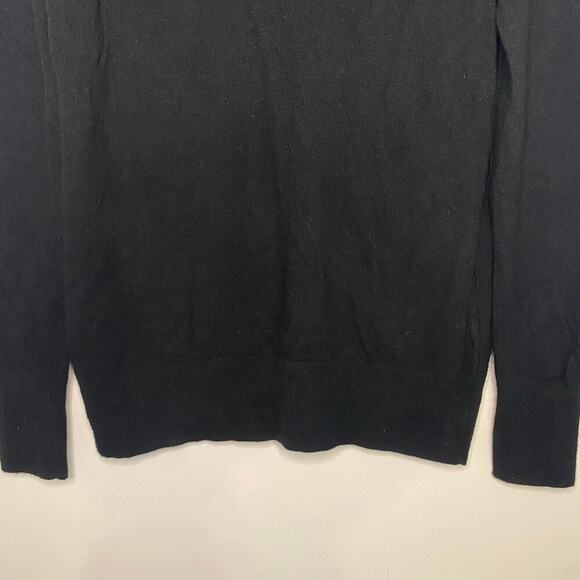 Women's Banana Republic Black Sweater Italian Merino Wool Blend Classic Small - Picture 4 of 15